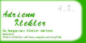 adrienn klekler business card